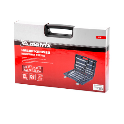 Набор ключей комбинированных, трещоточных 13 шт. Matrix купить в Москве с доставкой по всей России | ProtosMarket.ru