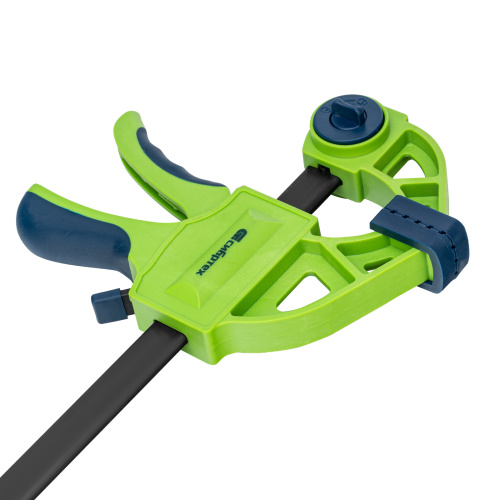 Струбцина F-образная, быстрозажимная, 200 х 70 х 420 мм, пластиковый корпус, фиксатор, двухкомпонентная рукоятка Сибртех по ценам производителя в Челябинске с доставкой по всей России