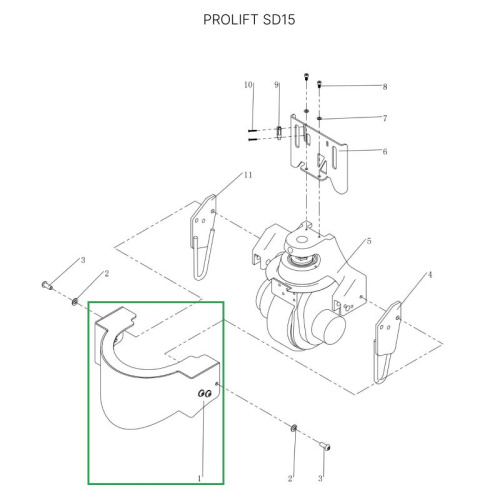 Кожух моторного отсека для тележек SD15 по ценам производителя в Челябинске с доставкой по всей России