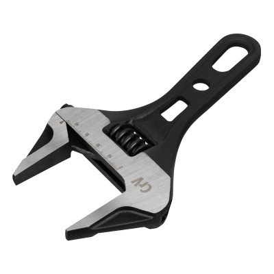 Ключ разводной 185 мм, CrV, кованый, укороченная рукоятка Denzel по ценам производителя в Челябинске с доставкой по всей России