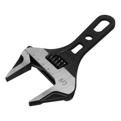 Ключ разводной 185 мм, CrV, кованый, укороченная рукоятка Denzel по ценам производителя в Челябинске с доставкой по всей России