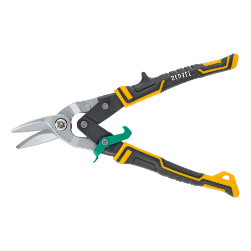 Ножницы по металлу, 270 мм, прямой и правый рез, сталь-СrMo, трехкомпонентные рукоятки Denzel по ценам производителя в Челябинске с доставкой по всей России
