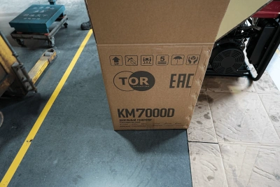 Генератор дизельный 7,0 кВт 220В с электростартером и колесами TOR KM7000D по ценам производителя в Челябинске с доставкой по всей России