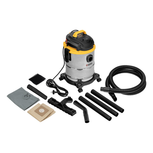 Пылесос строительный SVC15, 1200 Вт, бак 15 л, шланг 2 м Denzel по ценам производителя в Челябинске с доставкой по всей России