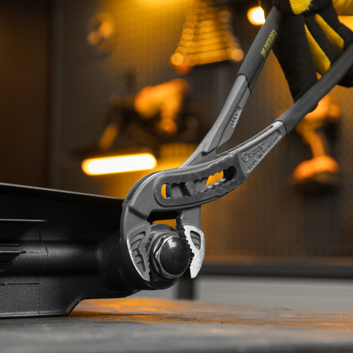 Клещи переставные, обливные рукоятки, 300 мм Denzel по ценам производителя в Челябинске с доставкой по всей России