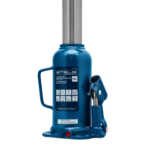 Домкрат гидравлический бутылочный, 16 т, h подъема 227-457 мм Stels по ценам производителя в Челябинске с доставкой по всей России