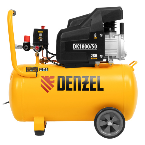 Компрессор воздушный DK1800/50, Х-PRO 1.8 кВт, 280л/мин, 50л Denzel по ценам производителя в Челябинске с доставкой по всей России