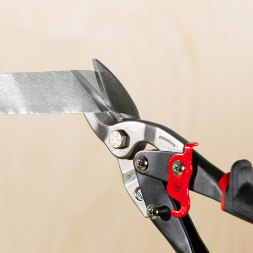 Ножницы по металлу "Piranha", 250 мм, прямой и левый рез, сталь СrMo, двухкомпонентные рукоятки Gross по ценам производителя в Челябинске с доставкой по всей России