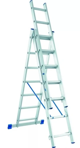 Лестница 3-х секционная алюминиевая 3*7 по ценам производителя в Челябинске с доставкой по всей России