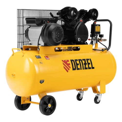Компрессор воздушный BCV2200/100, ременный привод, 2.2 кВт, 100 литров, 370 л/мин Denzel по ценам производителя в Челябинске с доставкой по всей России