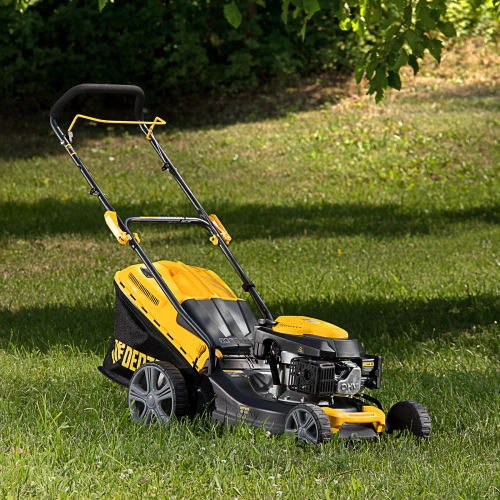 Газонокосилка бензиновая GLD-460, 146 куб.см, ширина 46 см, ручная, 7 уровней, травосборник 50 л Denzel по ценам производителя в Челябинске с доставкой по всей России
