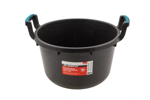 Таз круглый строительный гибкий с ручками, 30 л Matrix по ценам производителя в Челябинске с доставкой по всей России
