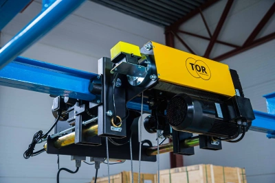 Таль передвижная двухскоростная с уменьшенной строительной высотой  3,2т  6м 4/1 380В электрическая канатная TOR SHA8 2D по ценам производителя в Челябинске с доставкой по всей России