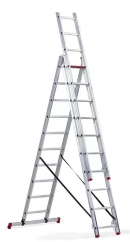 Лестница 3-х секционная алюминиевая 3*10 по ценам производителя в Челябинске с доставкой по всей России