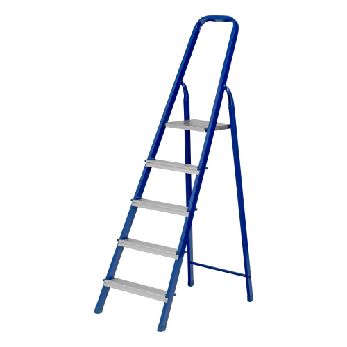 Стремянка, 5 ступеней, стальной профиль, алюминиевые ступени Сибртех по ценам производителя в Челябинске с доставкой по всей России