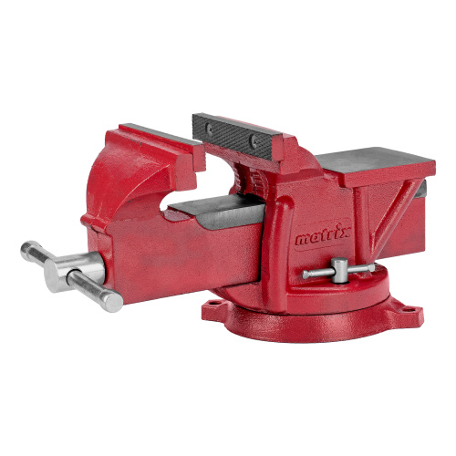 Тиски слесарные, 125 мм, поворотные, с наковальней Matrix по ценам производителя в Челябинске с доставкой по всей России