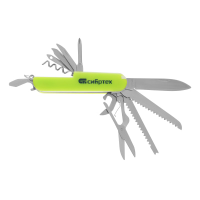 Нож многофункциональный, компактный размер, 15 функций, 90 мм Сибртех по ценам производителя в Челябинске с доставкой по всей России
