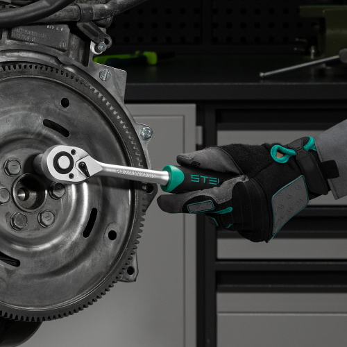 Набор инструментов, 1/2", 1/4", CrV, пластиковый кейс 76 предметов Stels по ценам производителя в Челябинске с доставкой по всей России