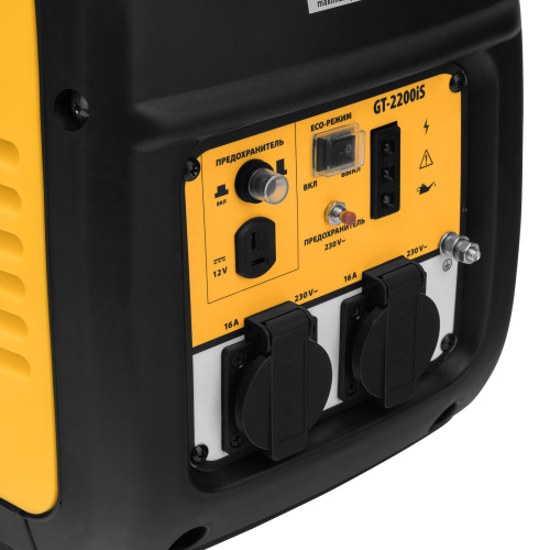 Генератор инверторный GT-2200iS, 2.2 кВт, 230 В, бак 4 л, закрытый корпус, ручной старт Denzel по ценам производителя в Челябинске с доставкой по всей России