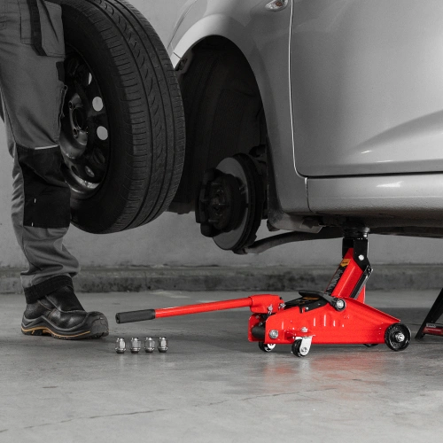 Домкрат гидравлический подкатной, 2 т, h подъема 140-285 мм, в пластиковом кейсе, compact Sparta по ценам производителя в Челябинске с доставкой по всей России