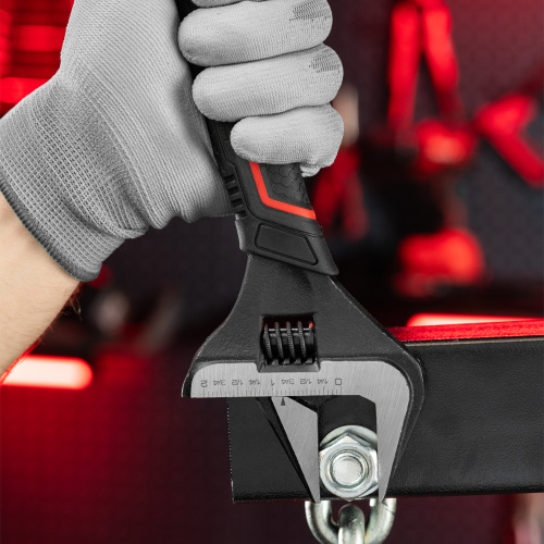 Ключ разводной, тонкие губки, фосфатированный, двухкомпонентная рукоятка, 250 мм, PRO Matrix по ценам производителя в Челябинске с доставкой по всей России