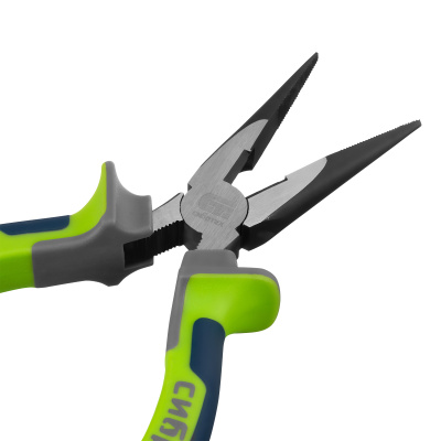 Длинногубцы прямые 160 мм, фосфатирование, трехкомпонентные рукоятки Сибртех по ценам производителя в Челябинске с доставкой по всей России