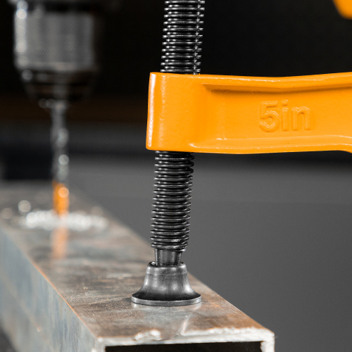 Струбцина G-образная, усиленная, 125 мм Denzel по ценам производителя в Челябинске с доставкой по всей России