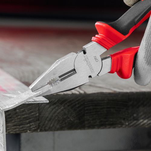 Плоскогубцы комбинированные, 200 мм, хром-ванадий, двухкомпонентные рукоятки Matrix по ценам производителя в Челябинске с доставкой по всей России