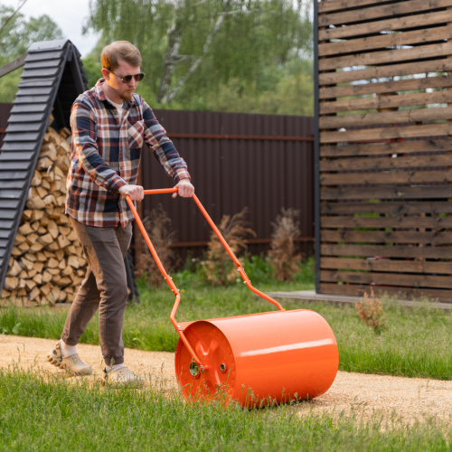 Каток газонный 70л, ручной, наливной, пробка-болт Сибртех по ценам производителя в Челябинске с доставкой по всей России