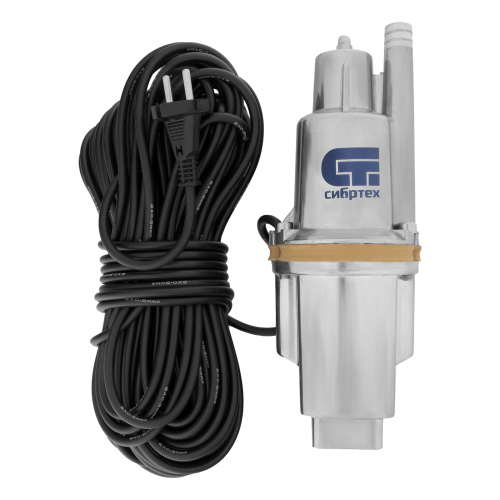 Вибрационный насос СВН300-25, верхний забор, 300 Вт, напор 75 м, 1200 л/ч, кабель 25 м Сибртех по ценам производителя в Челябинске с доставкой по всей России