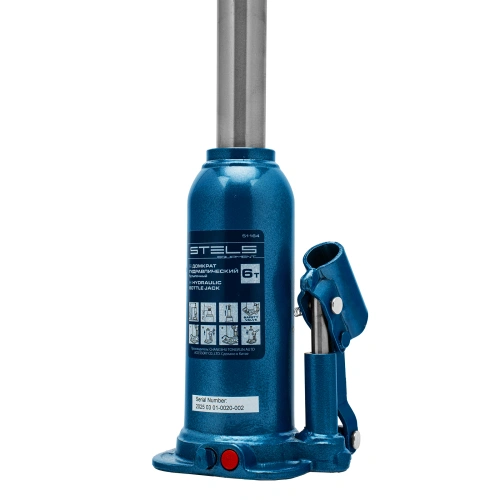 Домкрат гидравлический бутылочный, 6 т, h подъема 207-404 мм Stels по ценам производителя в Челябинске с доставкой по всей России