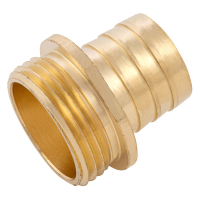 Штуцер для шланга 1" с наружной резьбой G1" Denzel по ценам производителя в Челябинске с доставкой по всей России