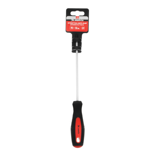 Отвертка Anti-Slip, PH1 х 150 мм, CrV, двухкомпонентная рукоятка Matrix по ценам производителя в Челябинске с доставкой по всей России