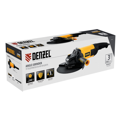 Машина шлифовальная угловая AG230-2400, 2400 Вт, 230 мм, 6000 об/мин Denzel по ценам производителя в Челябинске с доставкой по всей России
