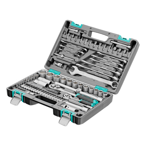 Набор инструментов, 1/2", 1/4", CrV, пластиковый кейс 82 предмета Stels по ценам производителя в Челябинске с доставкой по всей России