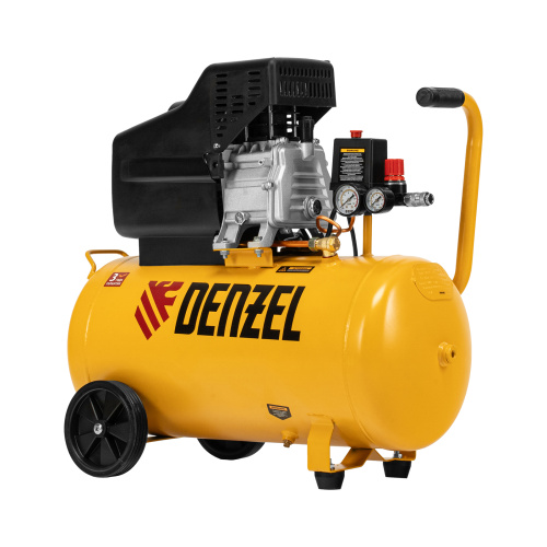 Компрессор воздушный, прямой привод DC1500/50, 1.5 кВт, 50 литров, 220 л/мин Denzel купить в Москве с доставкой по всей России | ProtosMarket.ru