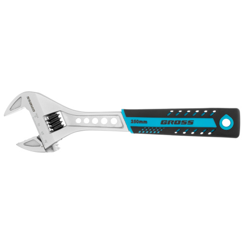 Ключ разводной, 250 мм, CrV, двухкомпонентная ручка Gross по ценам производителя в Челябинске с доставкой по всей России