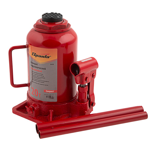 Домкрат гидравлический бутылочный 20 т, h подъема 215-405 мм Sparta Compact по ценам производителя в Челябинске с доставкой по всей России