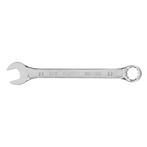 Ключ комбинированный, 22 мм, CrV, полированный хром Matrix по ценам производителя в Челябинске с доставкой по всей России