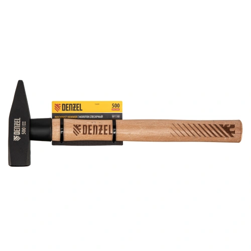 Молоток слесарный, 500 г, кованый квадратный боек, буковая рукоятка Denzel по ценам производителя в Челябинске с доставкой по всей России