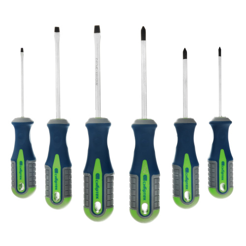 Набор отверток, CrV, трехкомпонентные рукоятки, 6 предметов Сибртех по ценам производителя в Челябинске с доставкой по всей России