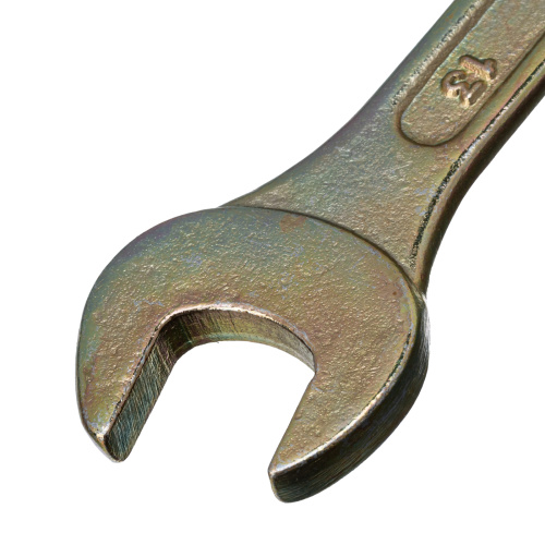 Ключ рожковый, 13 х 14 мм, желтый цинк Сибртех по ценам производителя в Челябинске с доставкой по всей России