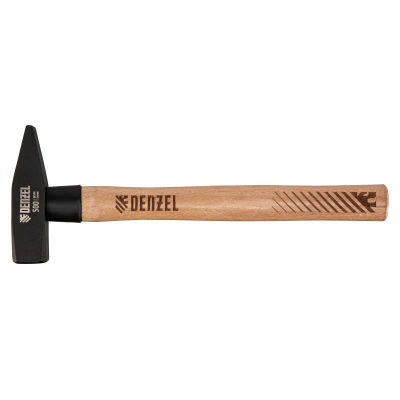Молоток слесарный, 500 г, кованый квадратный боек, буковая рукоятка Denzel по ценам производителя в Челябинске с доставкой по всей России