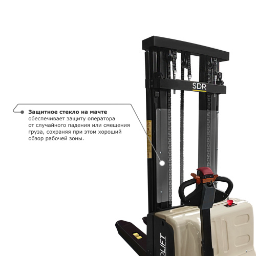 Самоходный электроштабелер PROLIFT M2 SDR 1550S по ценам производителя в Челябинске с доставкой по всей России