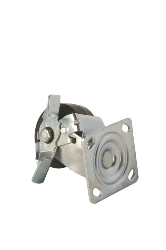 Колесо большегрузное поворотное SCdb 42 100 мм обрезиненное с тормозом (N) по ценам производителя в Челябинске с доставкой по всей России