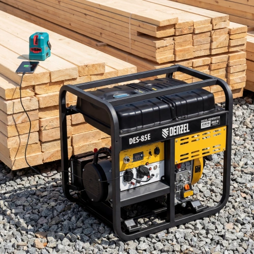 Генератор дизельный DES-85E, 8,5 кВт, 230 В, 16 л, электростартер Denzel по ценам производителя в Челябинске с доставкой по всей России