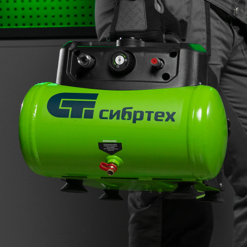 Компрессор воздушный безмаслянный BL 1100/6 1100Вт, ресивер 6 литров, 180 л/мин Сибртех по ценам производителя в Челябинске с доставкой по всей России