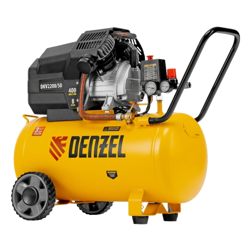Компрессор воздушный DKV2200/50, Х-PRO 2.2 кВт, 400 л/мин, 50 л Denzel по ценам производителя в Челябинске с доставкой по всей России