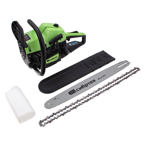 Пила цепная бензиновая БП-5245, 52 см3, шина 45 см, шаг 0.325, паз 1,5 мм, 72 звена Сибртех по ценам производителя в Челябинске с доставкой по всей России