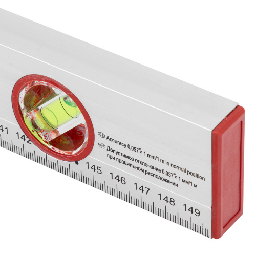 Уровень алюминиевый, 1500 мм, 3 глазка, линейка Sparta по ценам производителя в Челябинске с доставкой по всей России